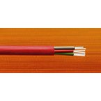 Opt. plastový kabel POF, 4x plastové vlákno 1mm, PUR red, 8,0mm