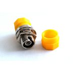 FC/PC adaptor SM simplex, zirconia sleeve, yellow cap, 11mm Dia Keyway 2.15–2.2mm