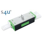 E2000/APC adaptor SM duplex, green, na šroubky, S4U (Swiss)