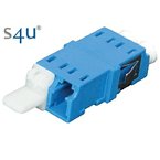 LC/PC adaptor SM duplex, blue, short flange, SC footprint, S4U (Swiss)