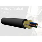 Opt. military kabel M-Tac, 4x 9/125, G.657.A1, 900um, PUR-FR black, 5,8mm