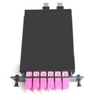 HELIOS, transition module, 2x 12MTP(M), 24x LC OM4, Polarity A HELIOS, transition module, 2x 12MTP(M), 24x LC OM4, Polarity A