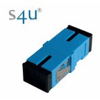 SC/PC adaptor SM simplex, blue, short flange, S4U (Swiss)